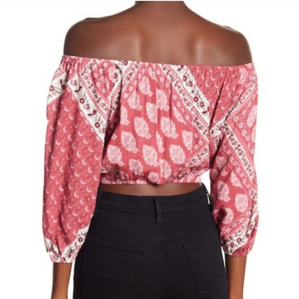 Show Me Your Mumu Lima scrunch crop top - Picture 2 of 8